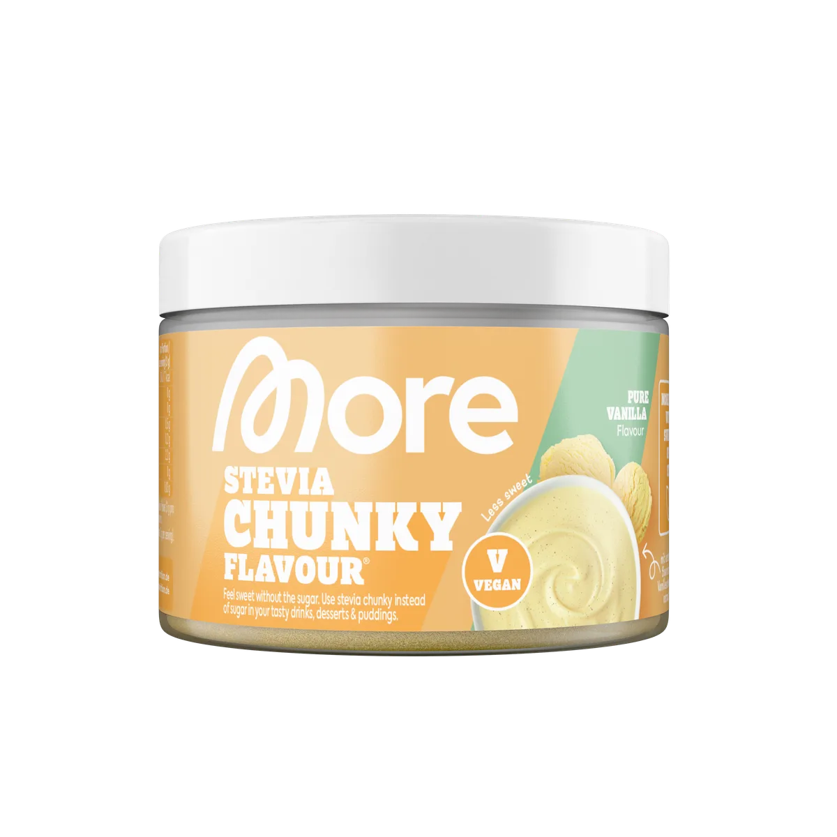 Stevia Chunky Flavour Pure Vanilla / 150g – Bild 4