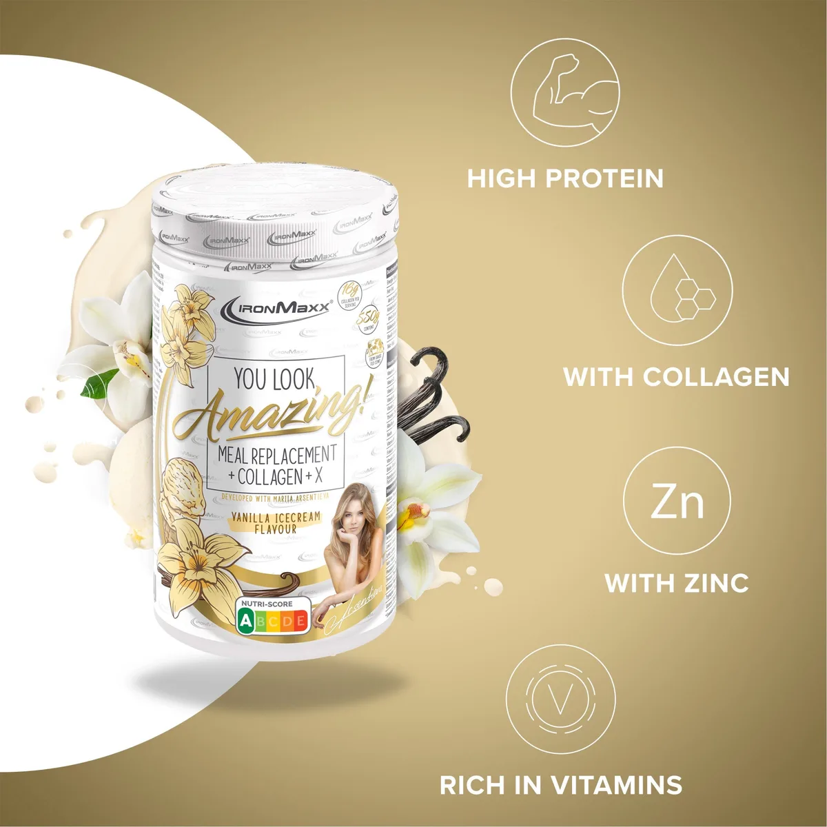 Amazing Food Mahlzeitenersatz (550G) - Vanilla Ice Cream – Bild 8