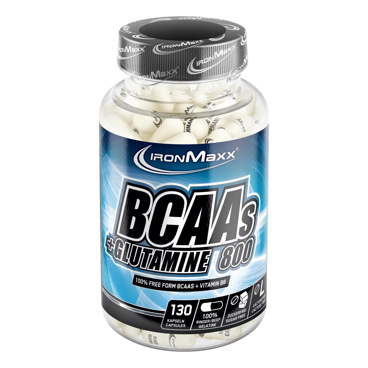 BCAAs + Glutamin 800 - 130 Kapseln – Bild 2