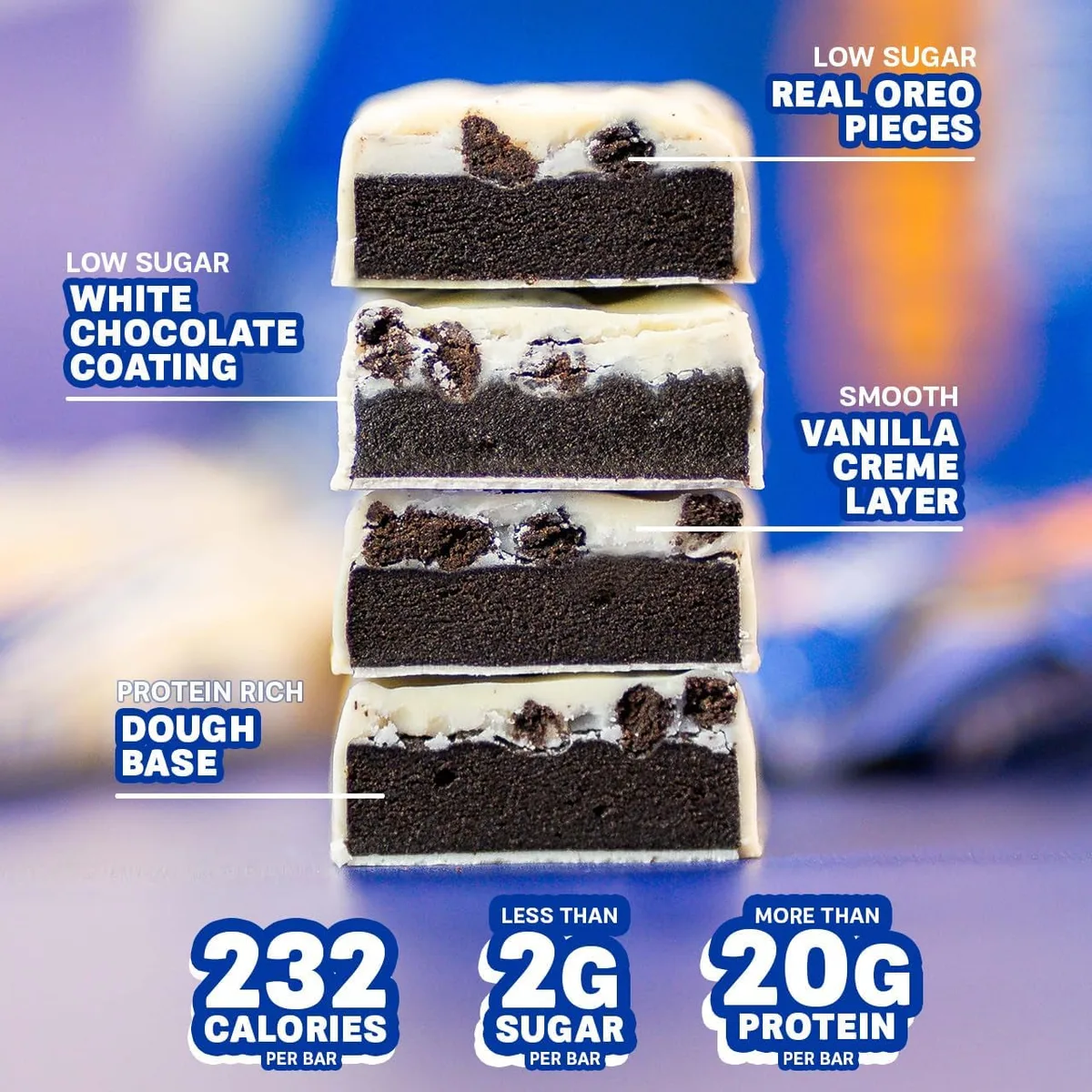 Oreo Protein Bar - 12x60g - White Oreo – Bild 3