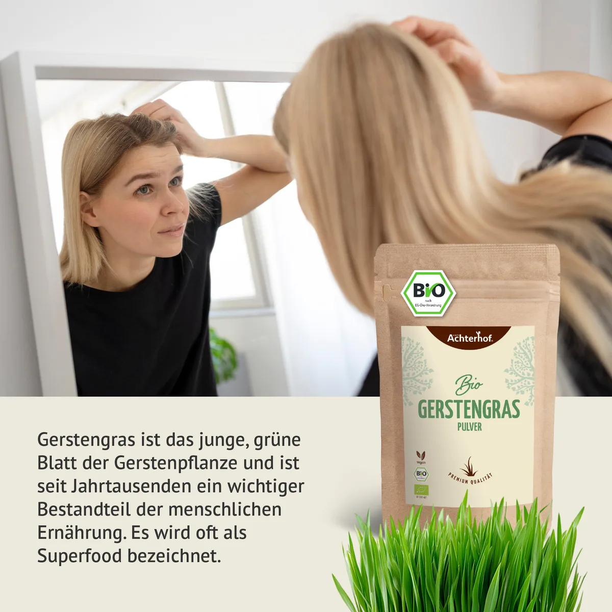 Bio Gerstengras Pulver (150g) – Bild 7