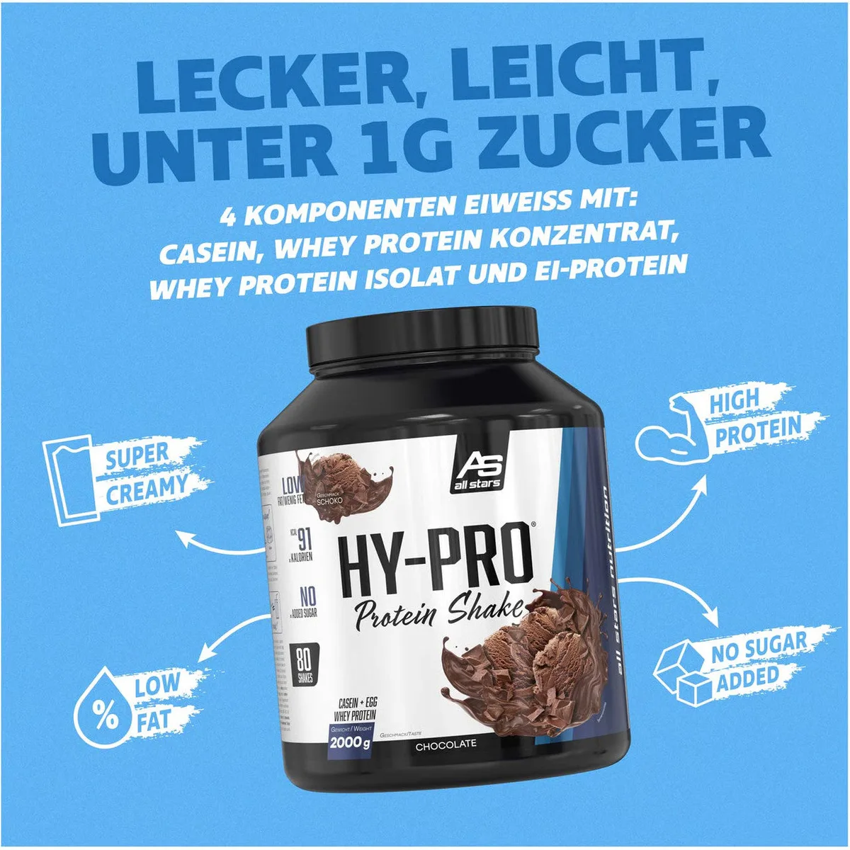 Hy-Pro 85 (2000g) Schokolade – Bild 2