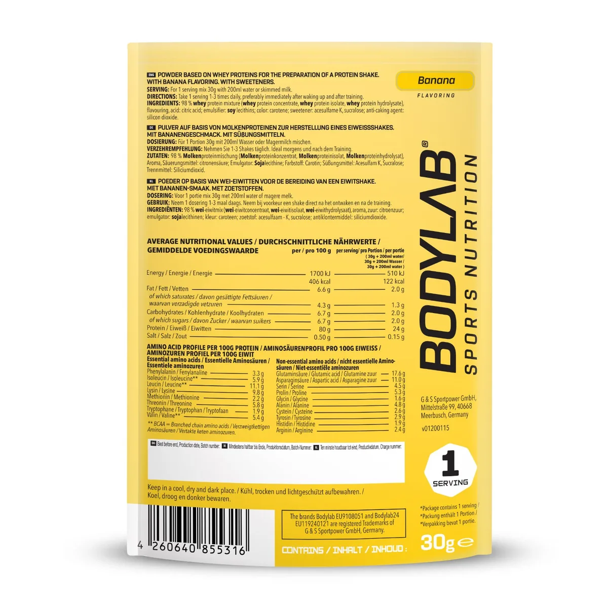 Whey Protein Probe (30g) Double Chocolate – Bild 4