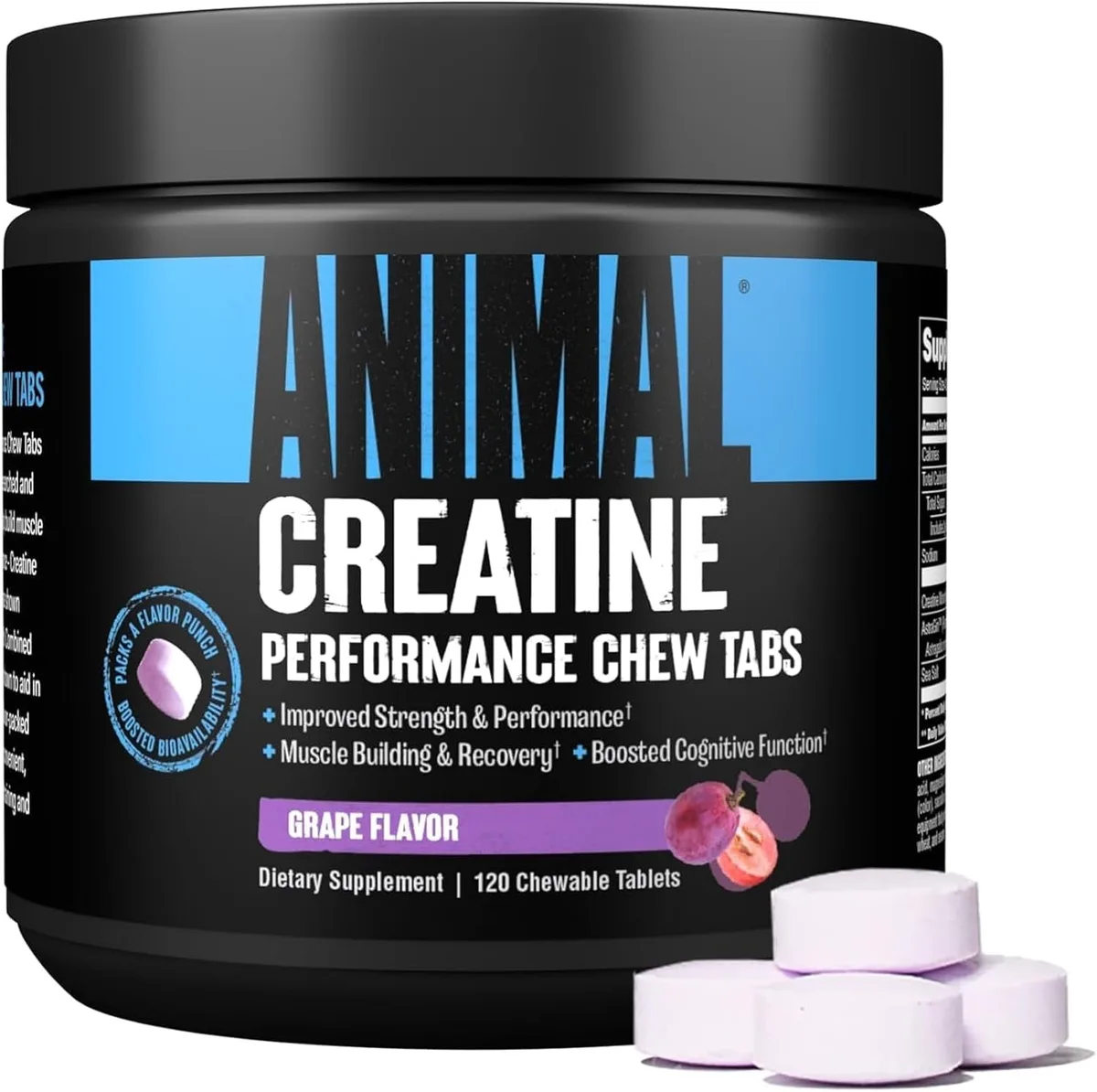 Animal Creatine Chews (120 Kautabletten) Fruit Punch – Bild 3