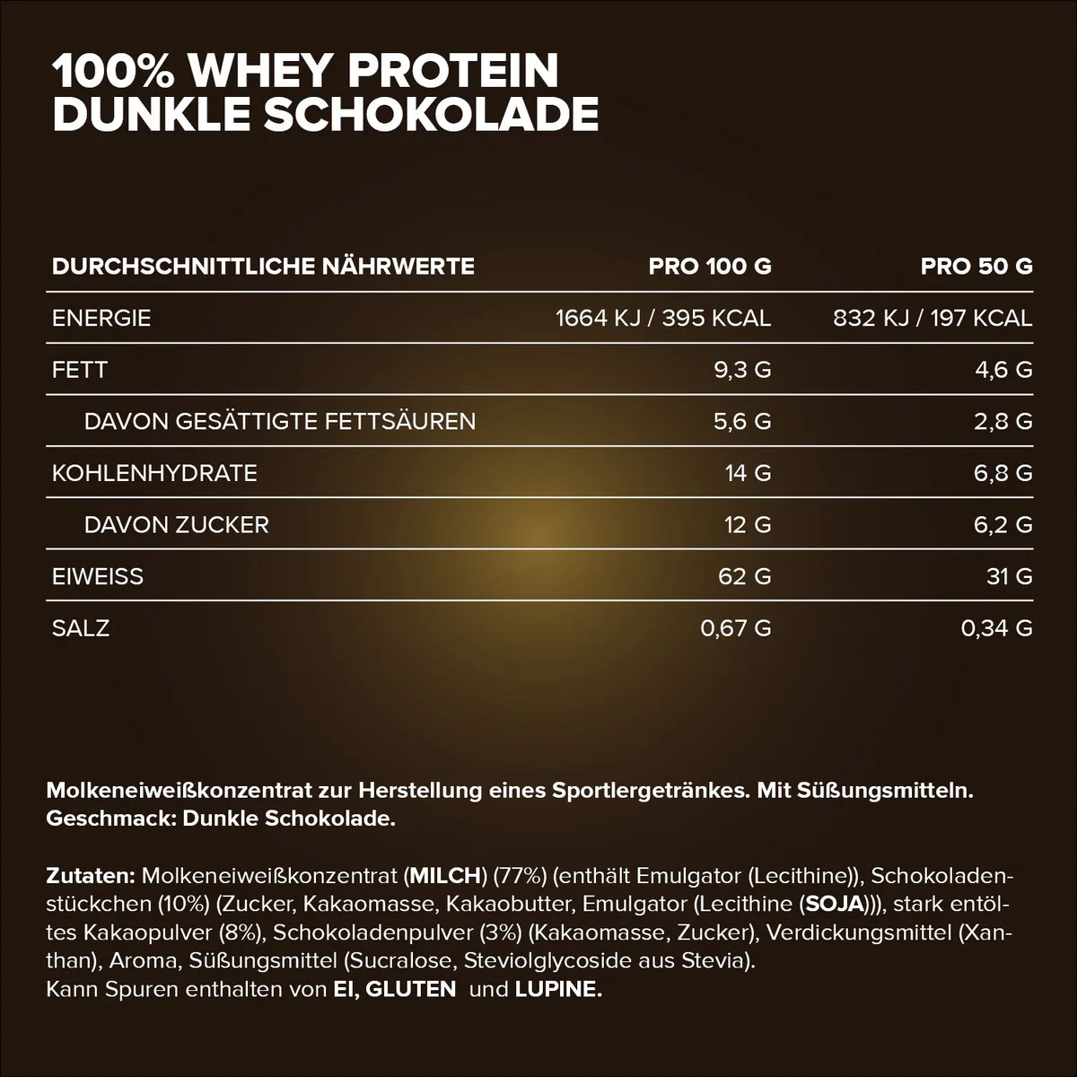 100% Whey Protein (900g) - Pure Dark Cocoa – Bild 5