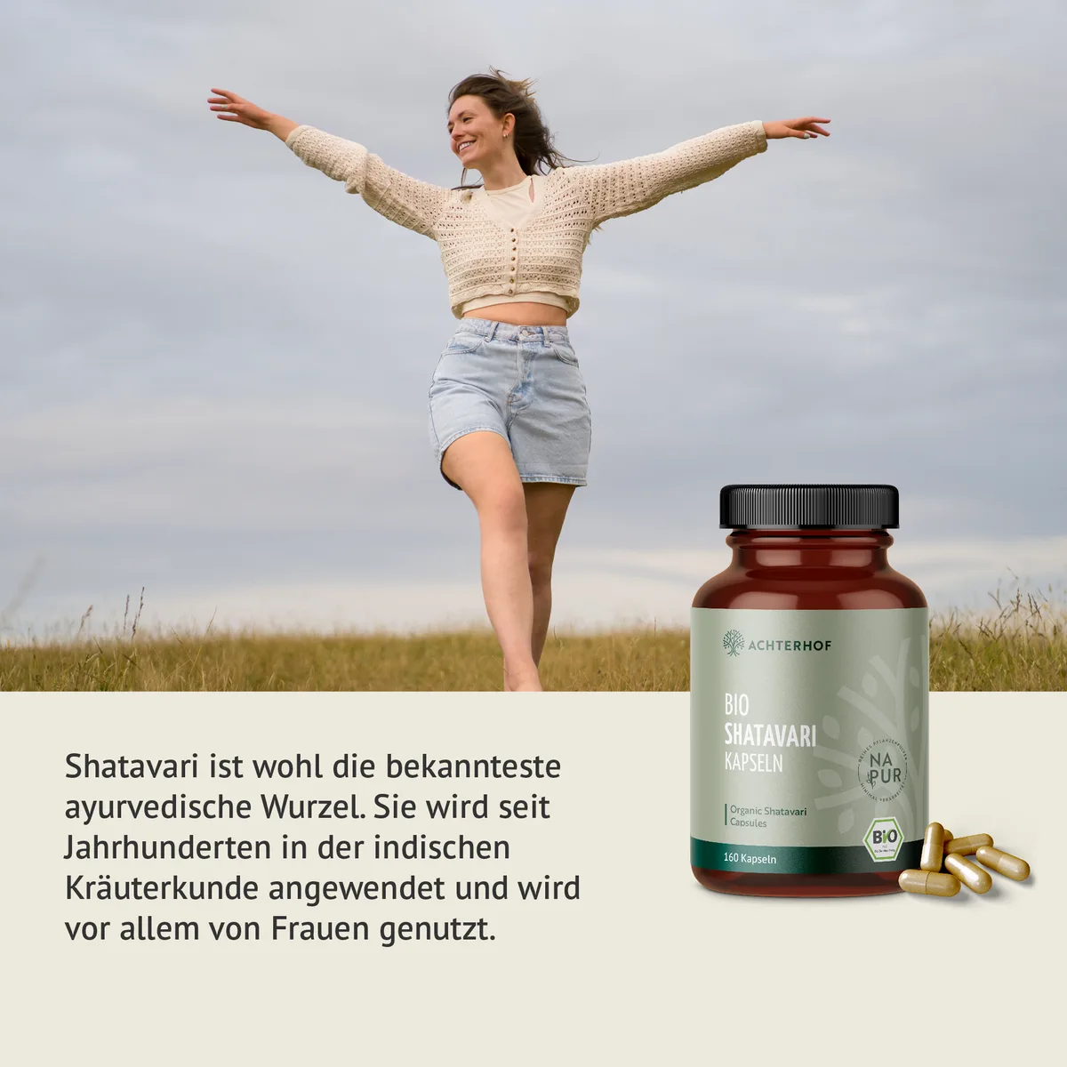 Shatavari Kapseln Bio (160 Kapseln) – Bild 4