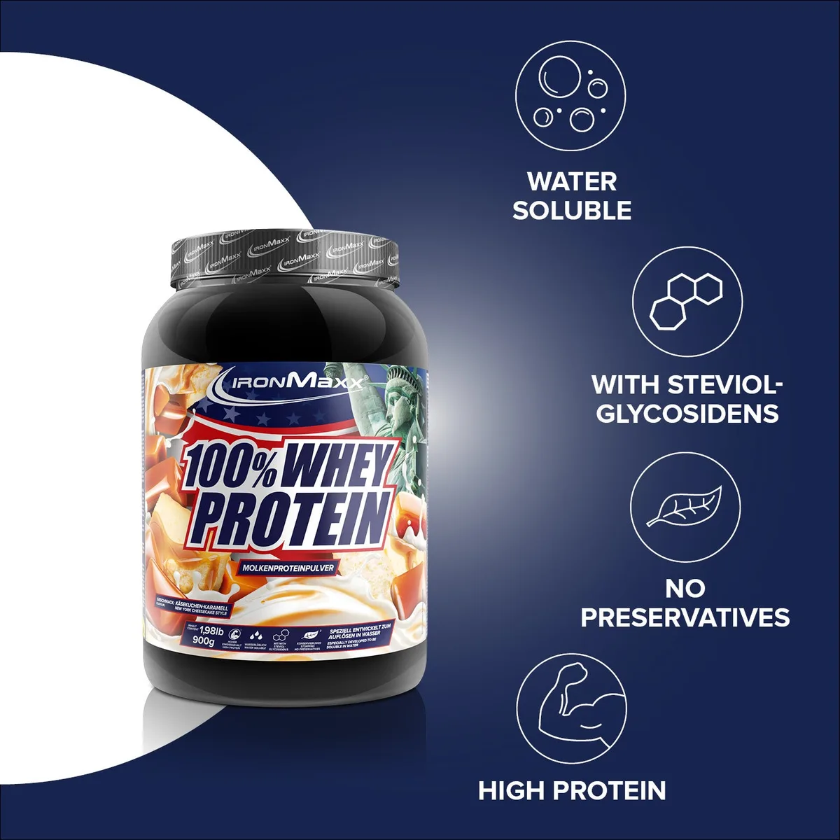 100% Whey Protein (900g) - New York Cheesecake Style – Bild 7