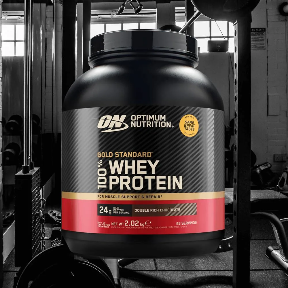Optimum Nutrition 100% Whey Gold Standard (2000g) Double Rich Chocolate - Eiweiße - Molkenprotein-Mischung – Bild 2