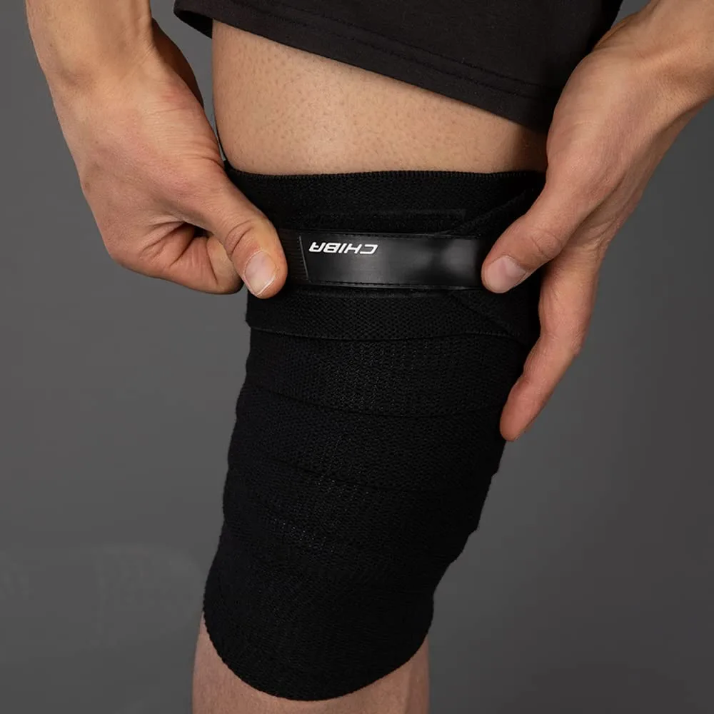 Chiba Erwachsene Kniebandage Line, schwarz, EG, 40436 – Bild 2