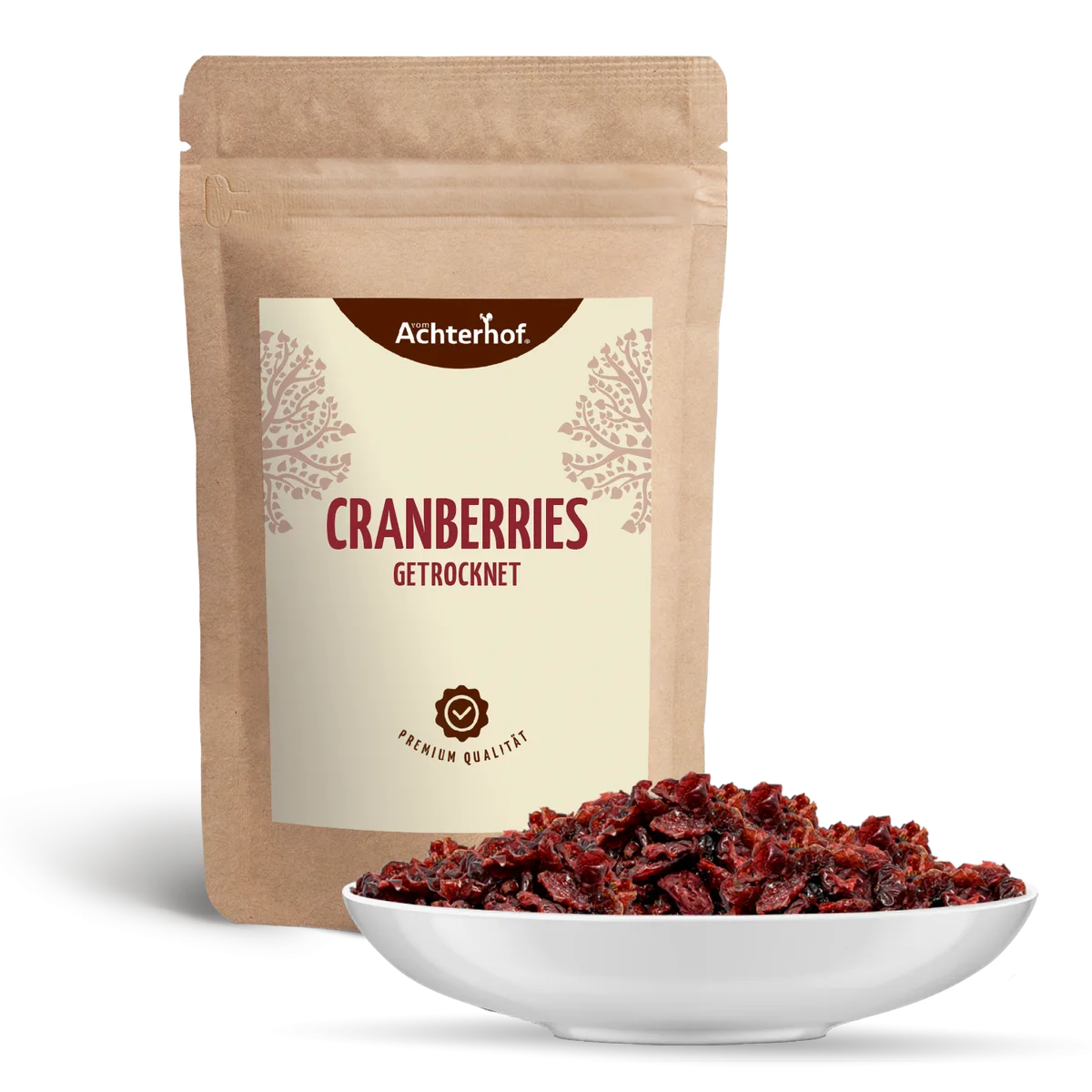 Cranberries getrocknet & gesüßt (500g) – Bild 2