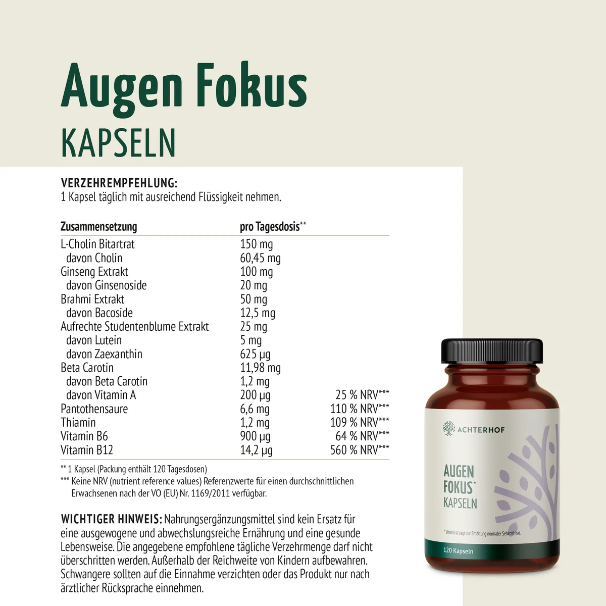 Augen Fokus Kapseln (120 Kapseln) – Bild 5