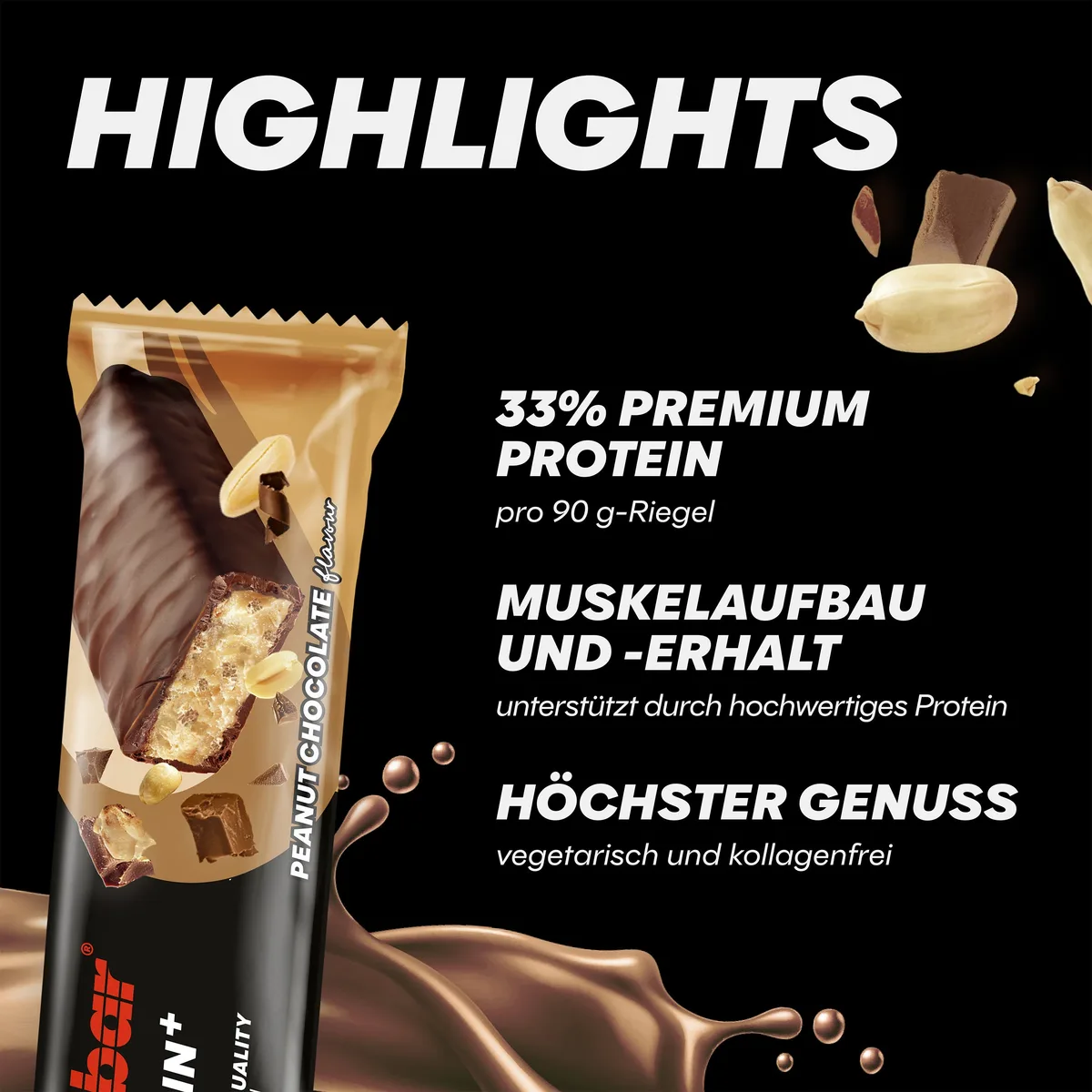 33% Protein+ Bar (10x90g) Vanilla Raspberry – Bild 4