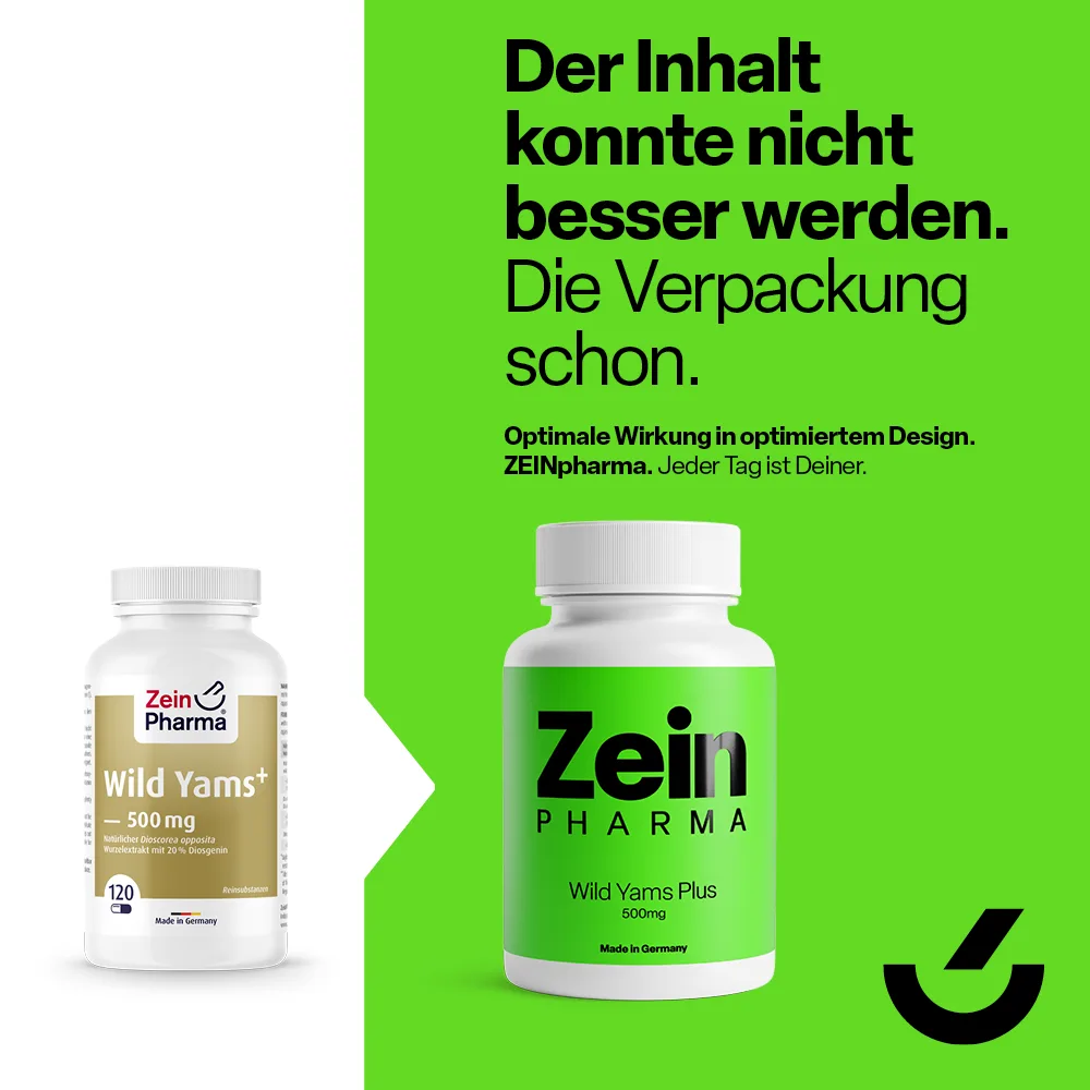 Wild Yams Plus 500mg (120 Kapseln) – Bild 3