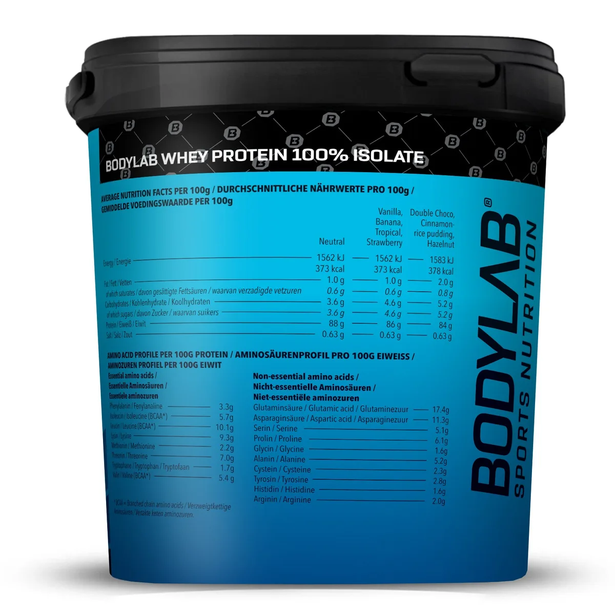 Whey Protein Isolat (2000g) Neutral – Bild 8