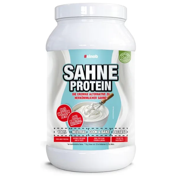 Sinob Sahne Protein kaufen – Eiweißreiche Sahne Alternative für Fitness & Muskelaufbau