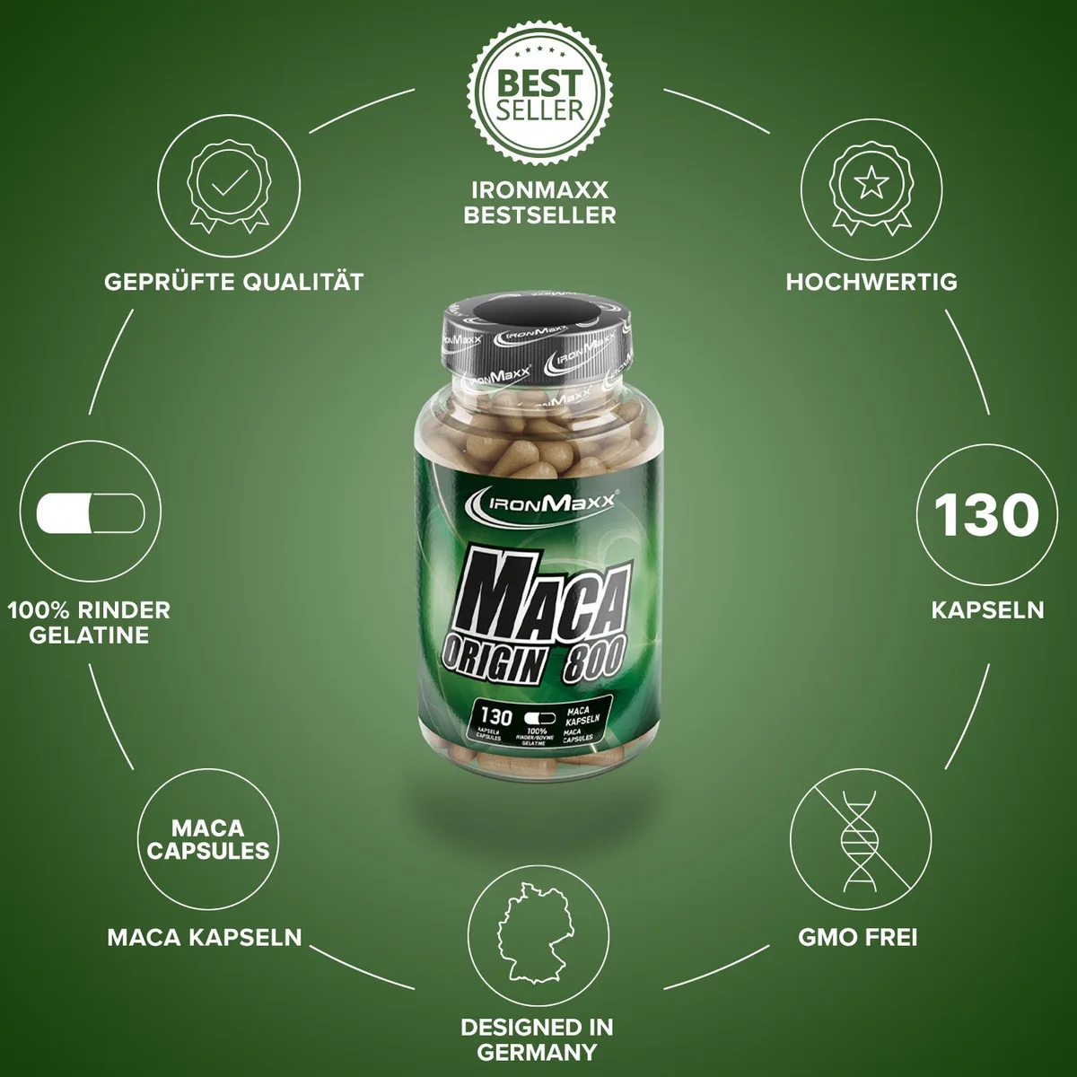 Maca Origin 800 - 130 Kapseln – Bild 5