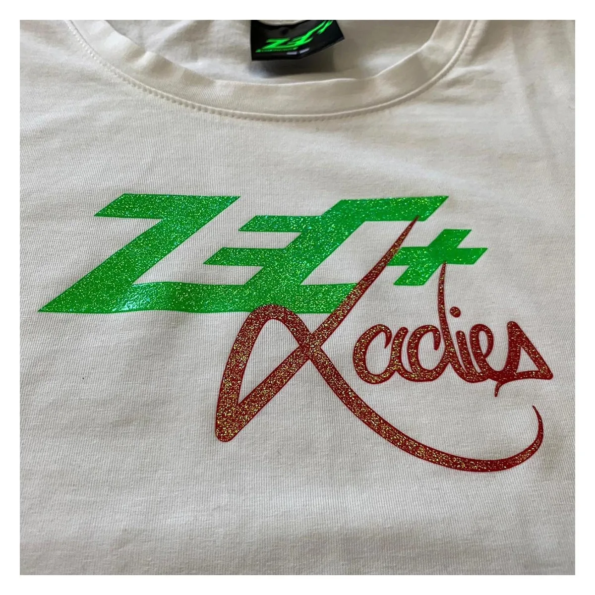 ZEC+ Ladies Glitter-Shirt Schwarz / XL – Bild 4