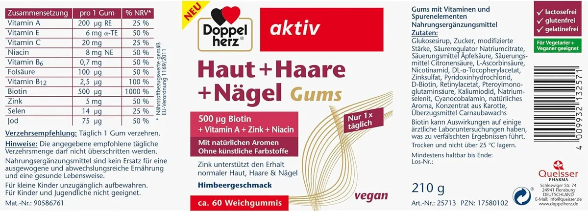 Haut + Haare + Nägel (60 Gums) – Bild 2