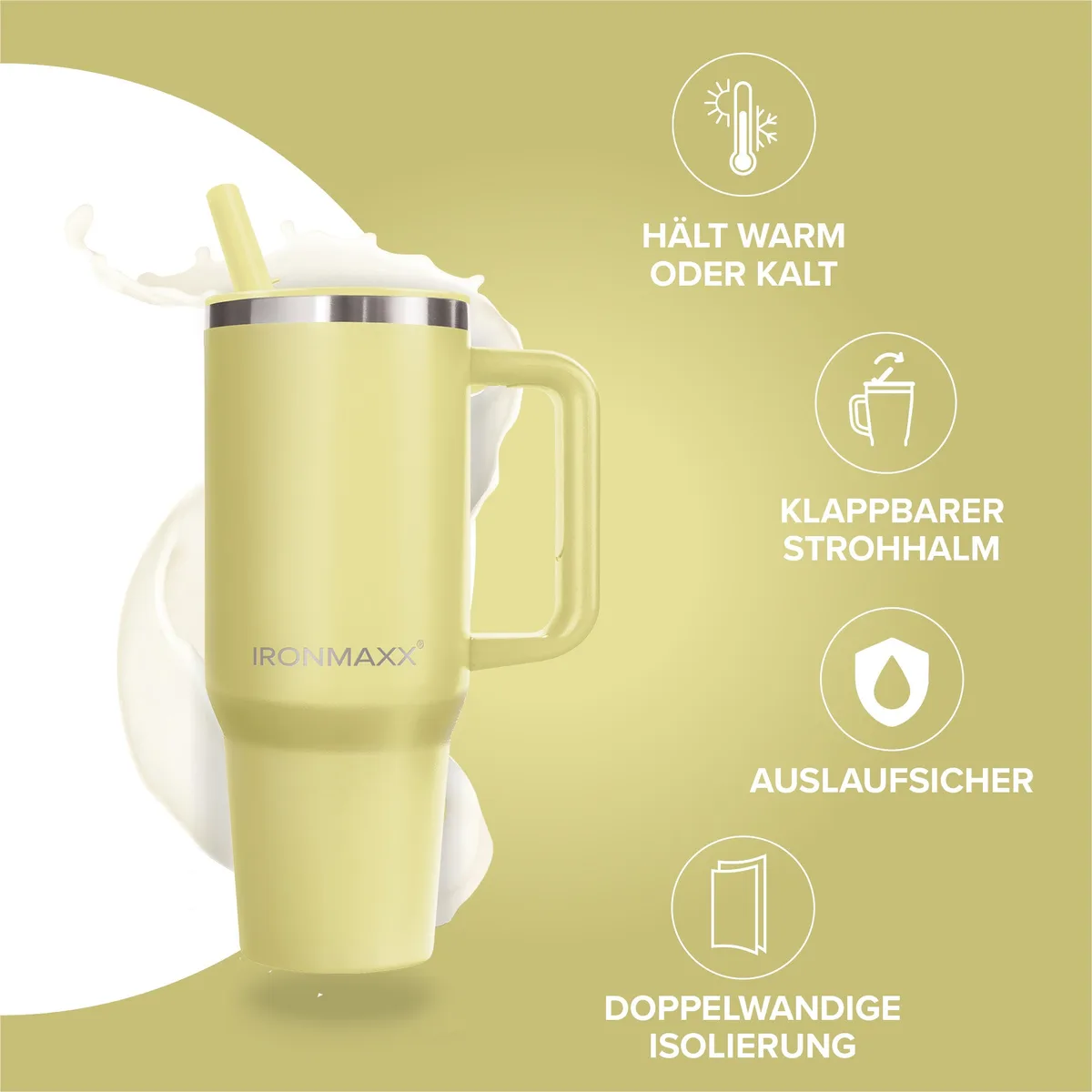 IronMaxx Cup V4.0 (1200ml) - Soft Sunrise – Bild 2