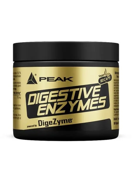 PEAK Digestive Enzymes - 90 Kapseln I Verdauungsenzyme I Verdauungsunterstützung I DIGEZYME ® I Enzyme I vegan I glutenfrei
