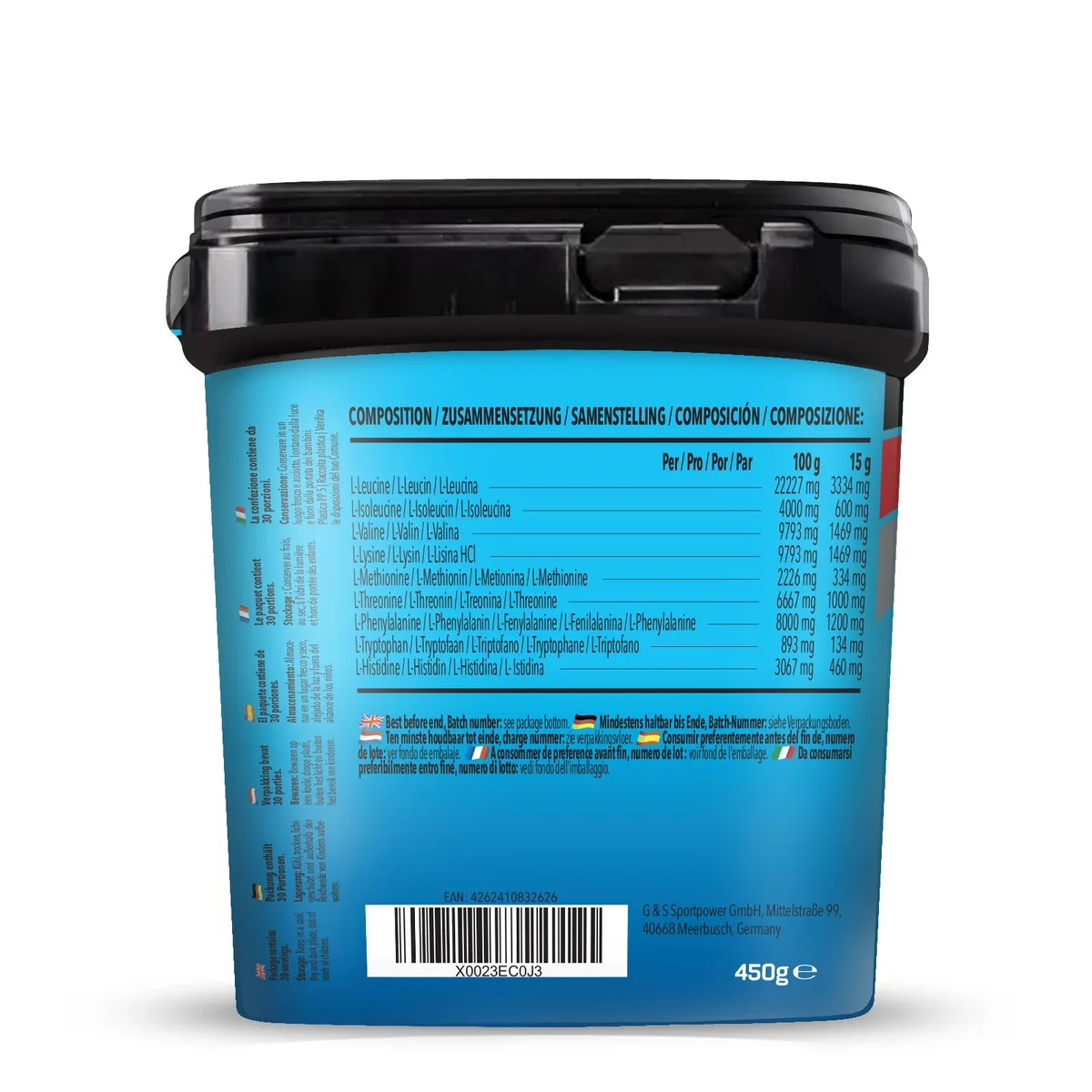 Prime EAA (Essential Amino Acids) (450g) Ananas Mango – Bild 2