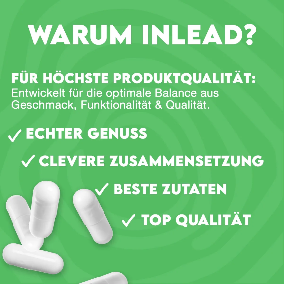 INLEAD - L-Carnitine Caps | Nahrungsergänzungsmittel mit L-Carnitin Tartrat | 3000 mg pro Tagesportion | Praktische Kapselform für Alltag & Training - 120 Kapseln – Bild 5