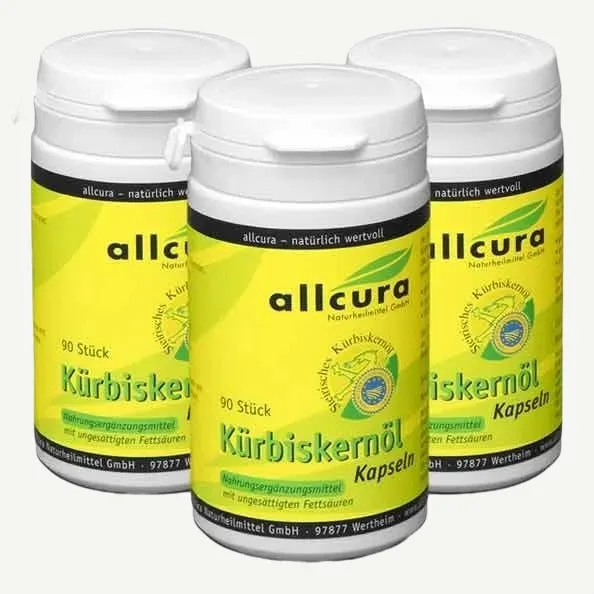 allcura Kürbiskernöl Basic / 3 x 90 Kapseln