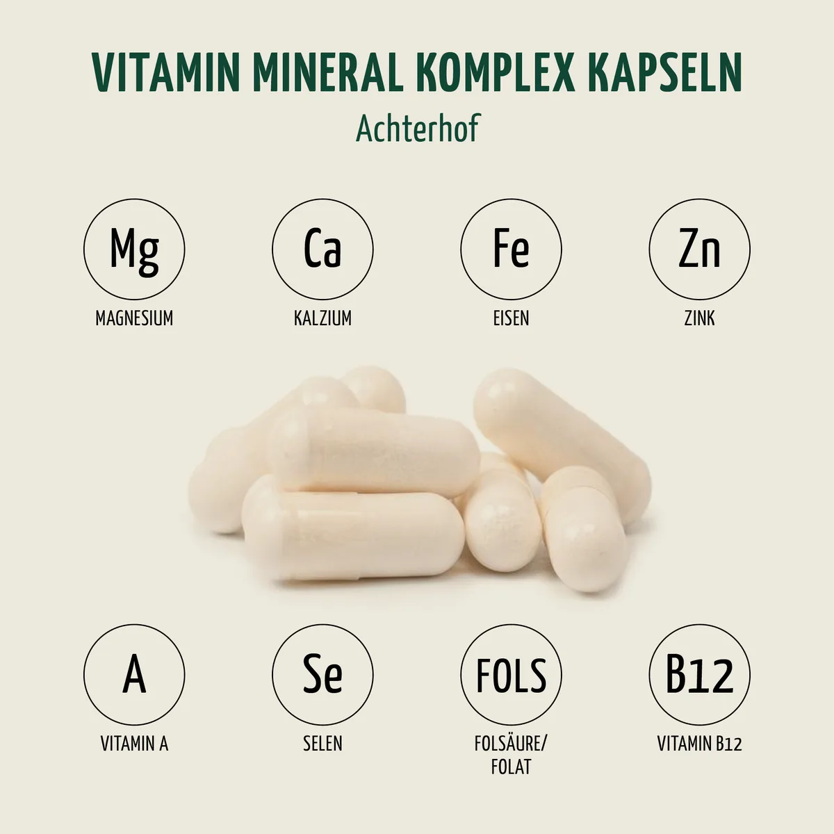 Vitamin Mineral Komplex (150 Kapseln) – Bild 3