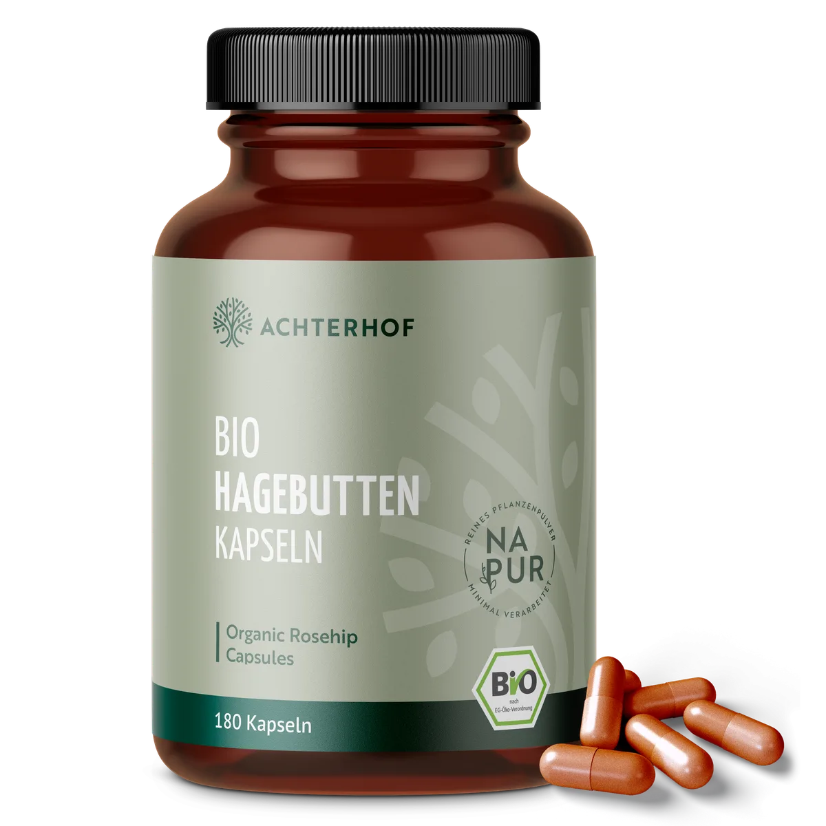 Bio Hagebutten Kapseln (180 Kapseln) – Bild 2