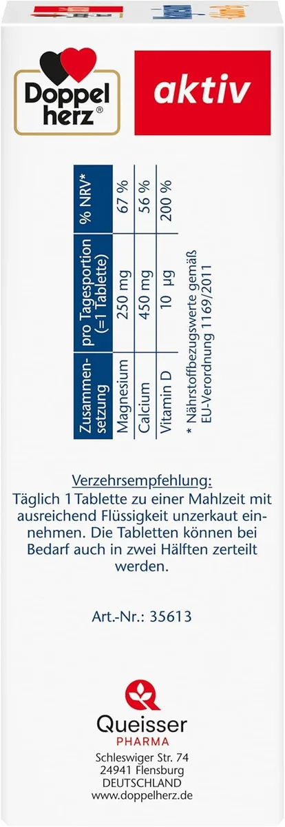 Magnesium + Calcium + D3 (120 Tabletten) – Bild 4