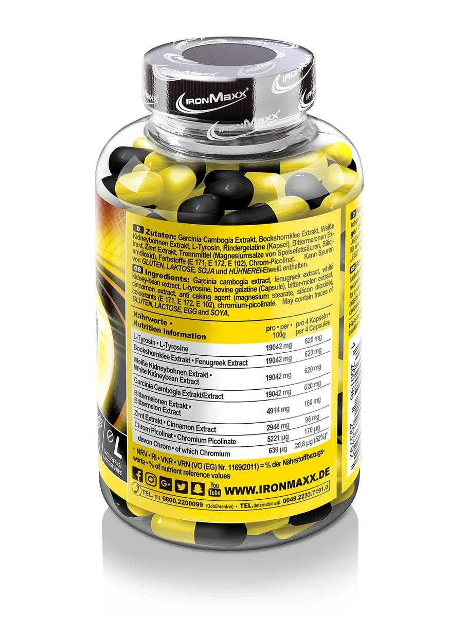 IronMaxx Diet Booster - 150 Kapseln | Unterstützung für Ihre Diät und kalorienbewusste Ernährung | 7-Komponenten Formel – Bild 3