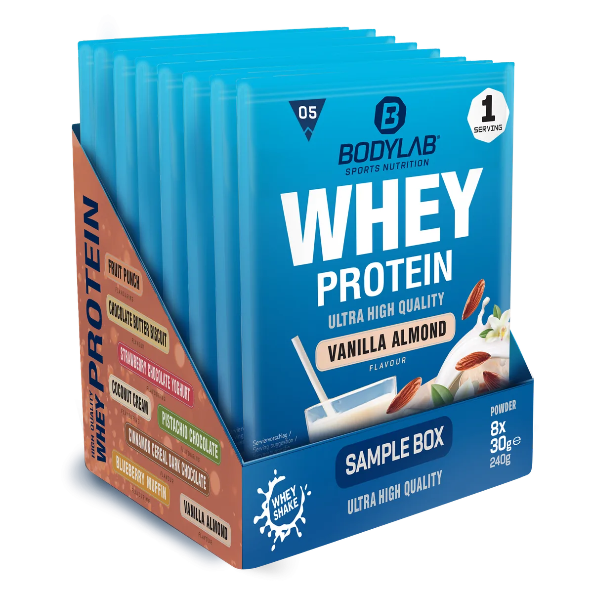 Whey Protein Probierboxen (8 Proben je 30g) Probierbox 4 (8x30g) – Bild 4