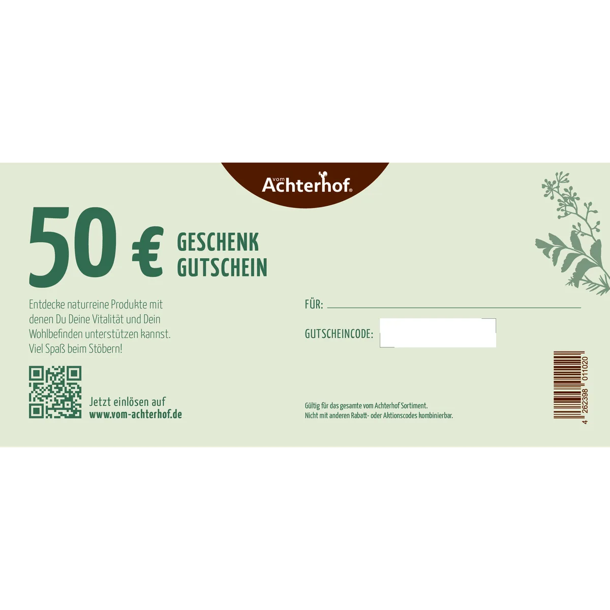 Geschenkgutschein 50 Euro – Bild 2