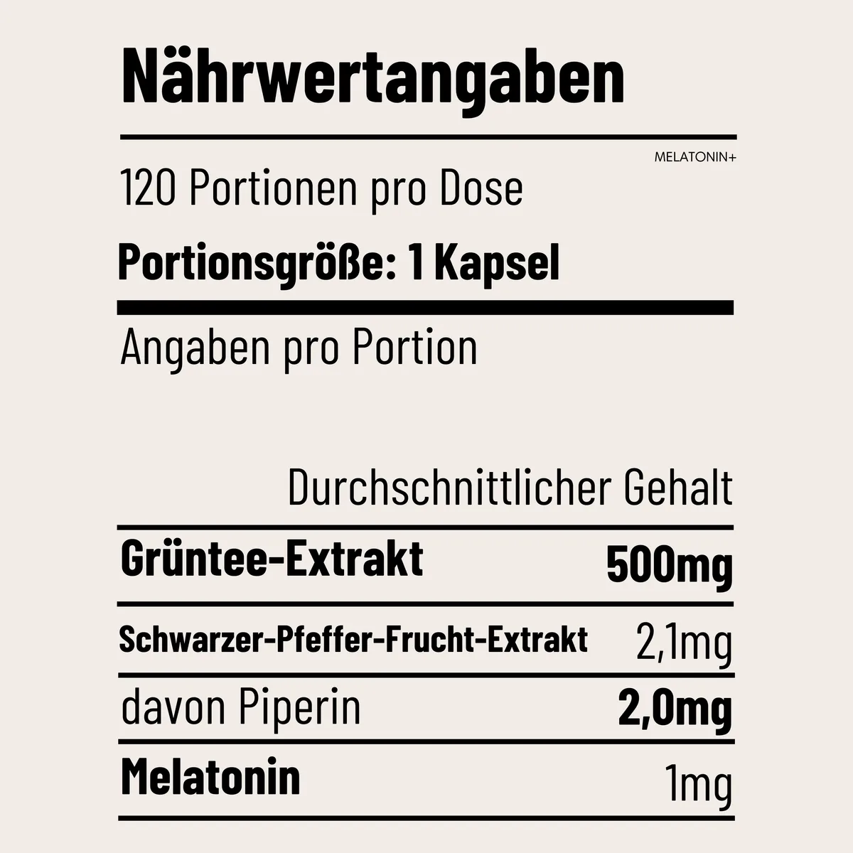 MELATONIN+ - 120 Kapseln – Bild 4
