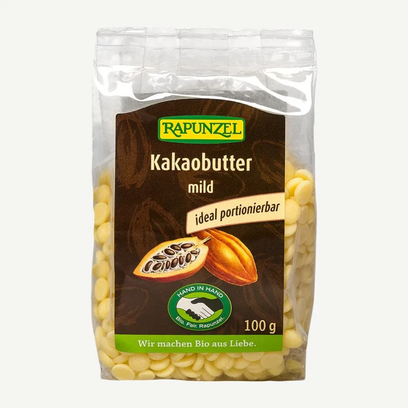 RAPUNZEL Bio Kakaobutter mild Mild / 100 g