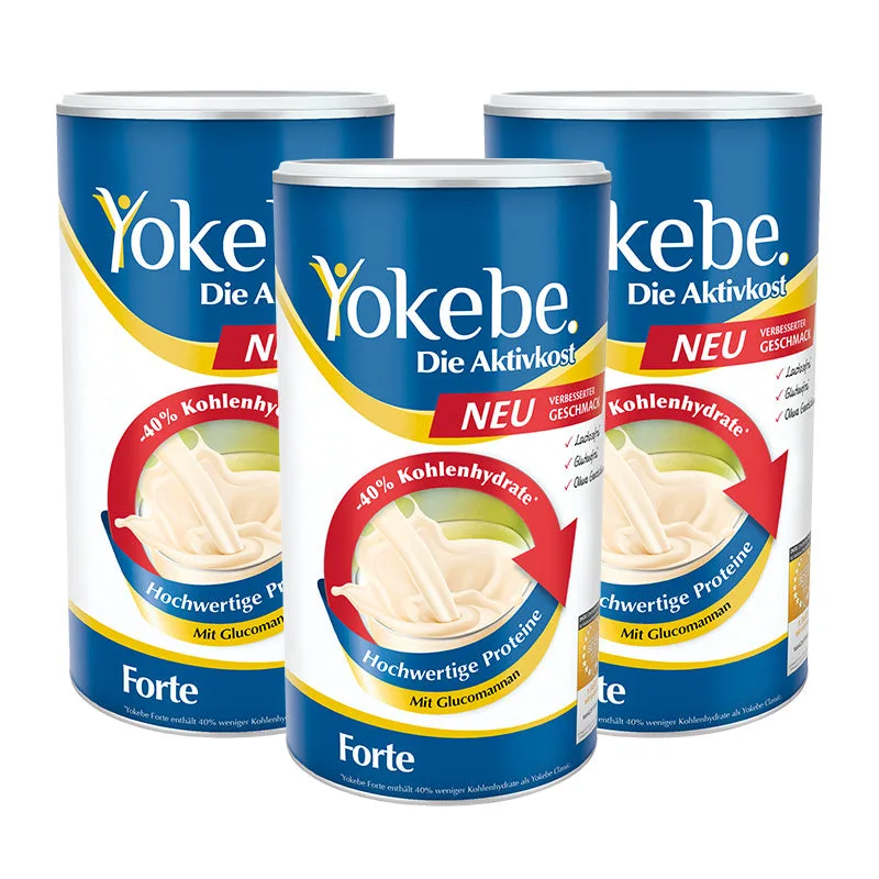 Yokebe Aktivkost Forte Basic / 3 x 500 g