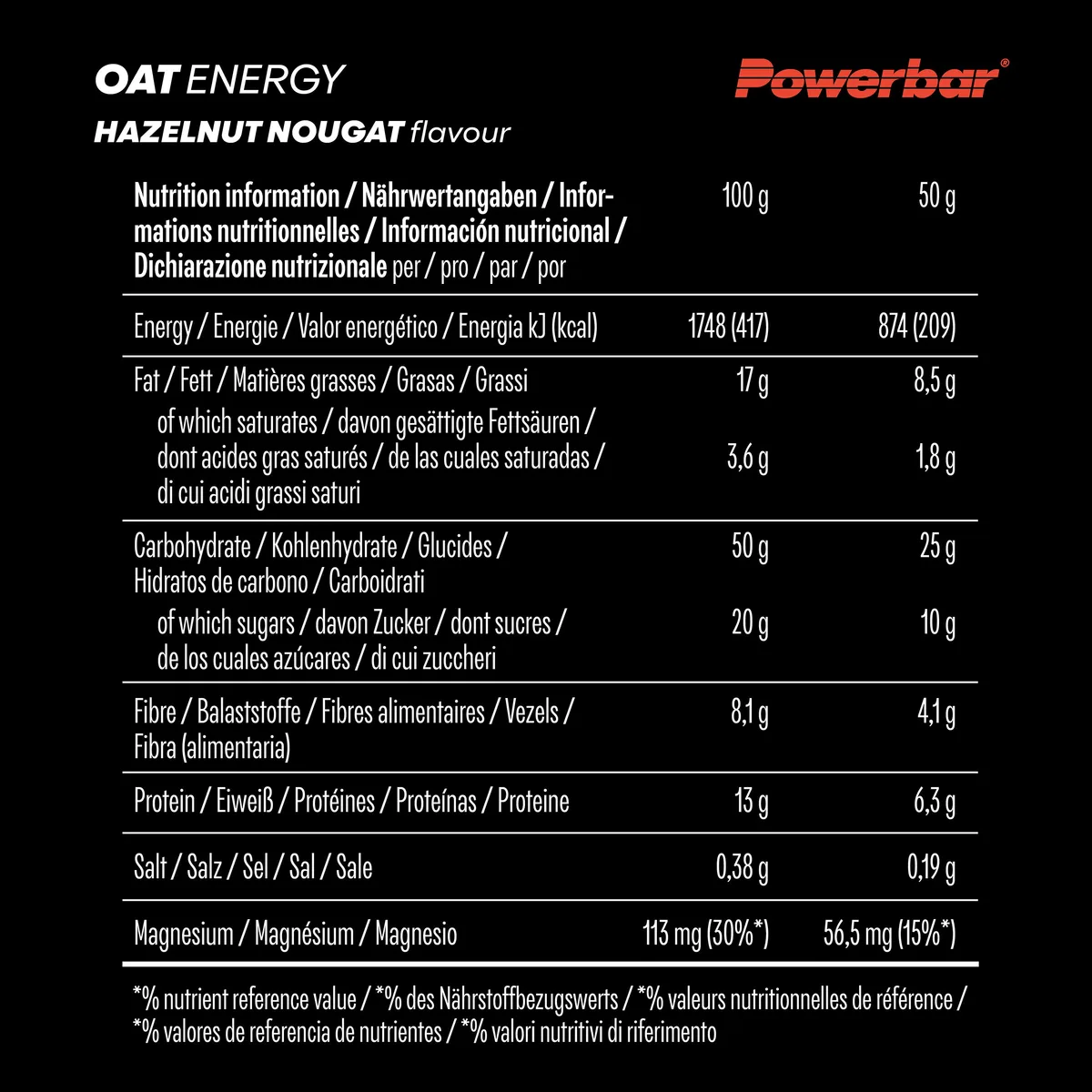 Oat Energy (15x50g) Hazelnut Nougat – Bild 6