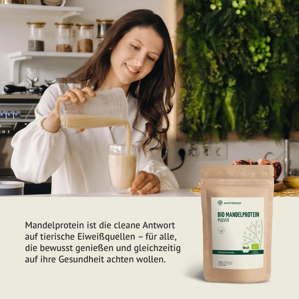 Bio Mandelprotein Pulver (500g) – Bild 5