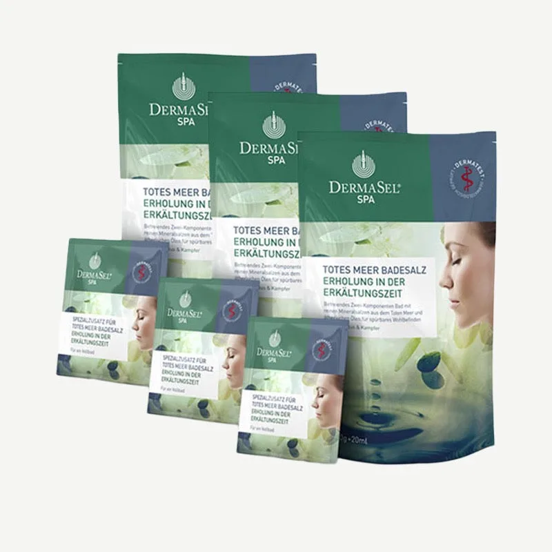 DermaSel Totes Meer Badesalz Erholung in der Erkältungszeit Basic / 3 x 420 g