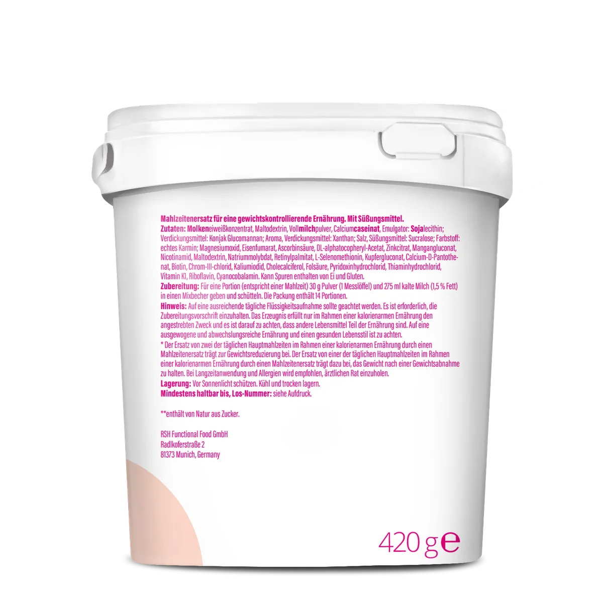 Slim Shake Mahlzeitersatz-Shake (420g) Chocolate – Bild 4
