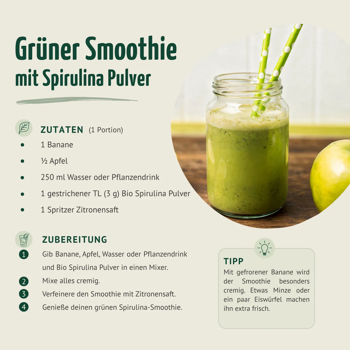 Bio Spirulina Pulver (100g) – Bild 3