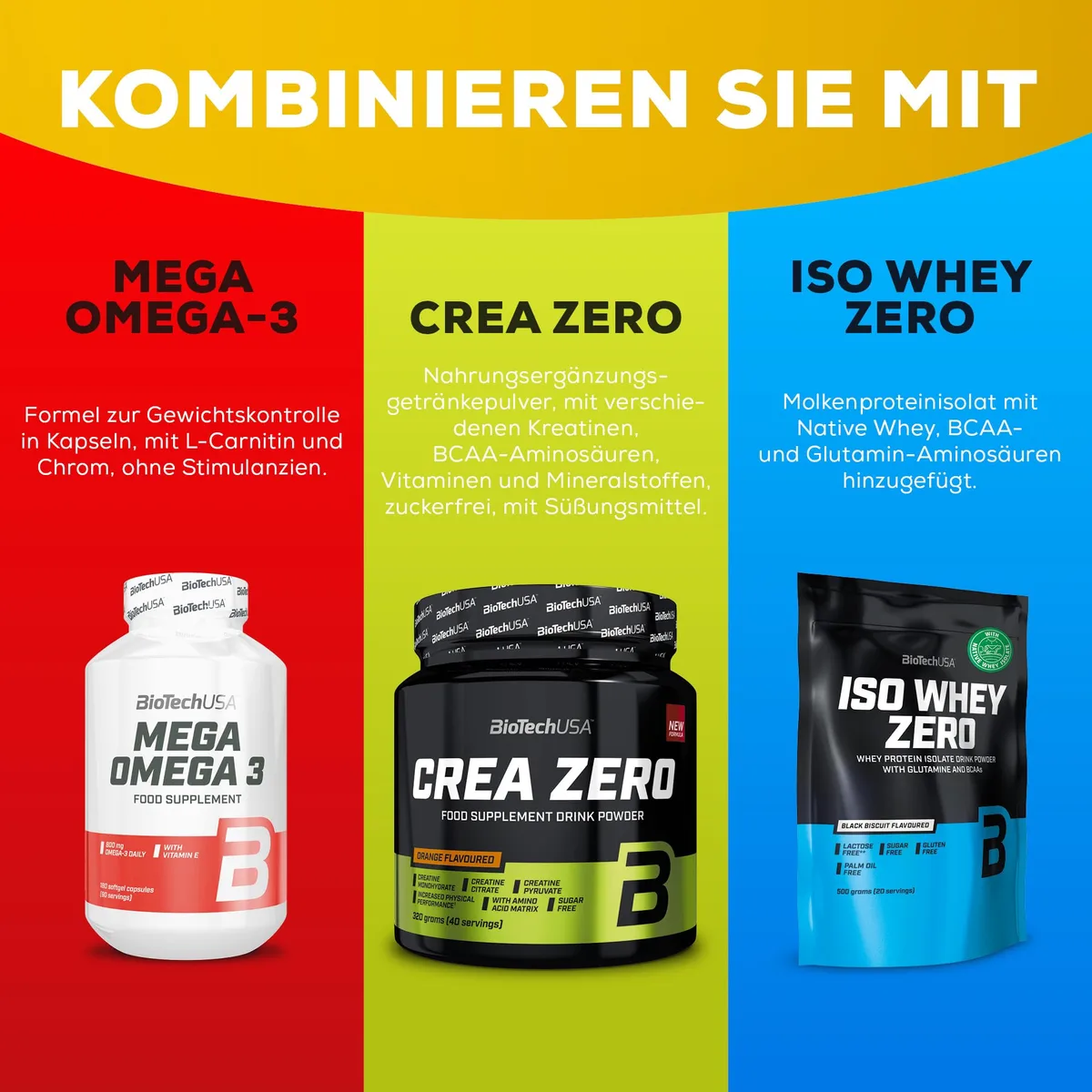 BioTechUSA EAA Zero | 9 essenzielle Aminosäuren mit L-Glutamin – Bild 8