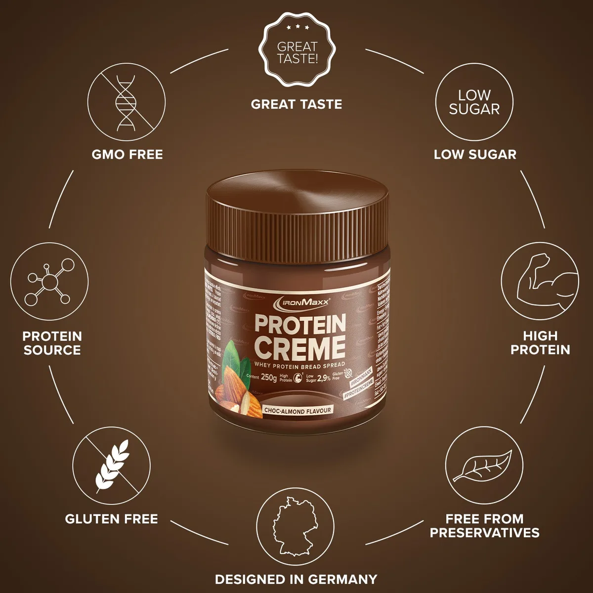 Protein Creme (250g) - Choc Almond – Bild 5