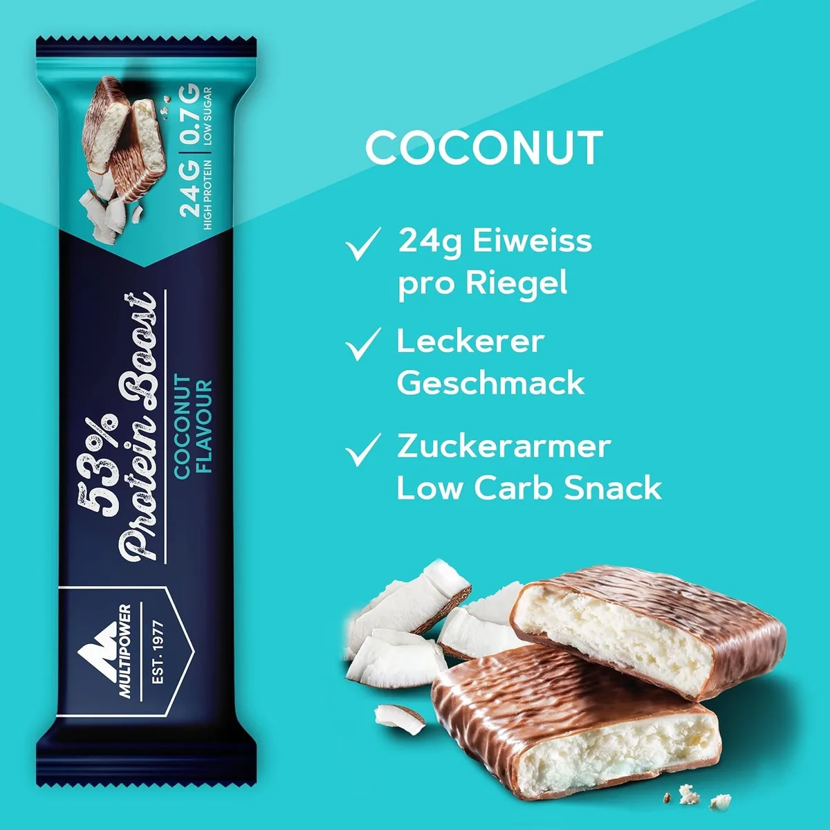 53% Protein Boost Bar (20x45g) Berry Yoghurt – Bild 8
