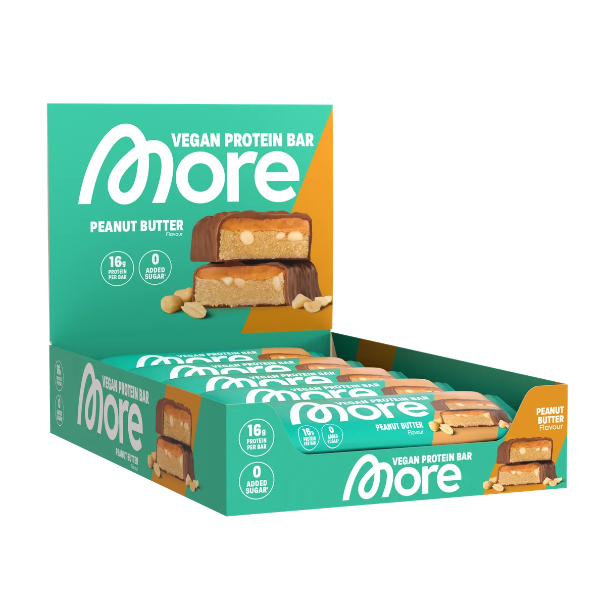 More Vegan Protein Bar Hazelnut Nougat / 10 x 55g