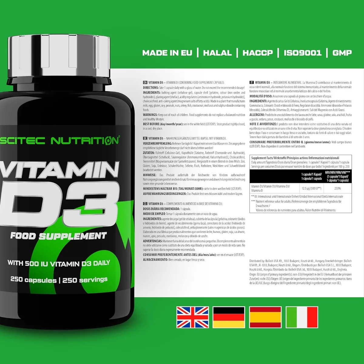 Vitamin D3 (250 Kapseln) – Bild 5