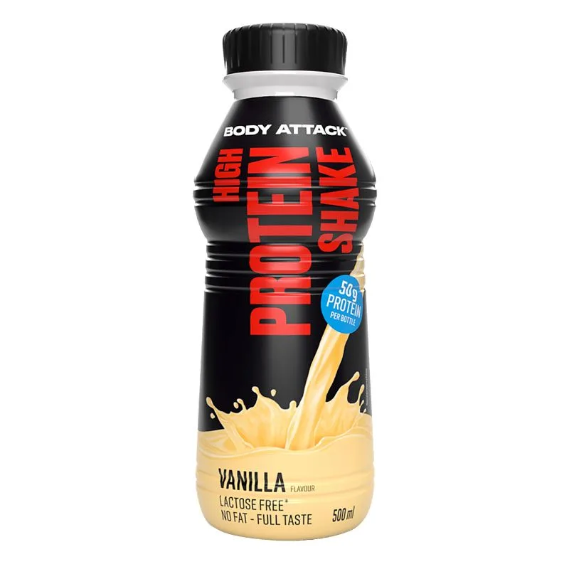 Body Attack High Protein Shake (inkl, 0,25 Pfand) Vanilla – Bild 5