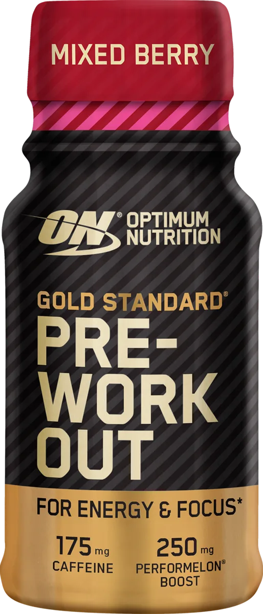 Gold Standard Pre Workout Shot (12x60ml) Mixed Berry – Bild 2