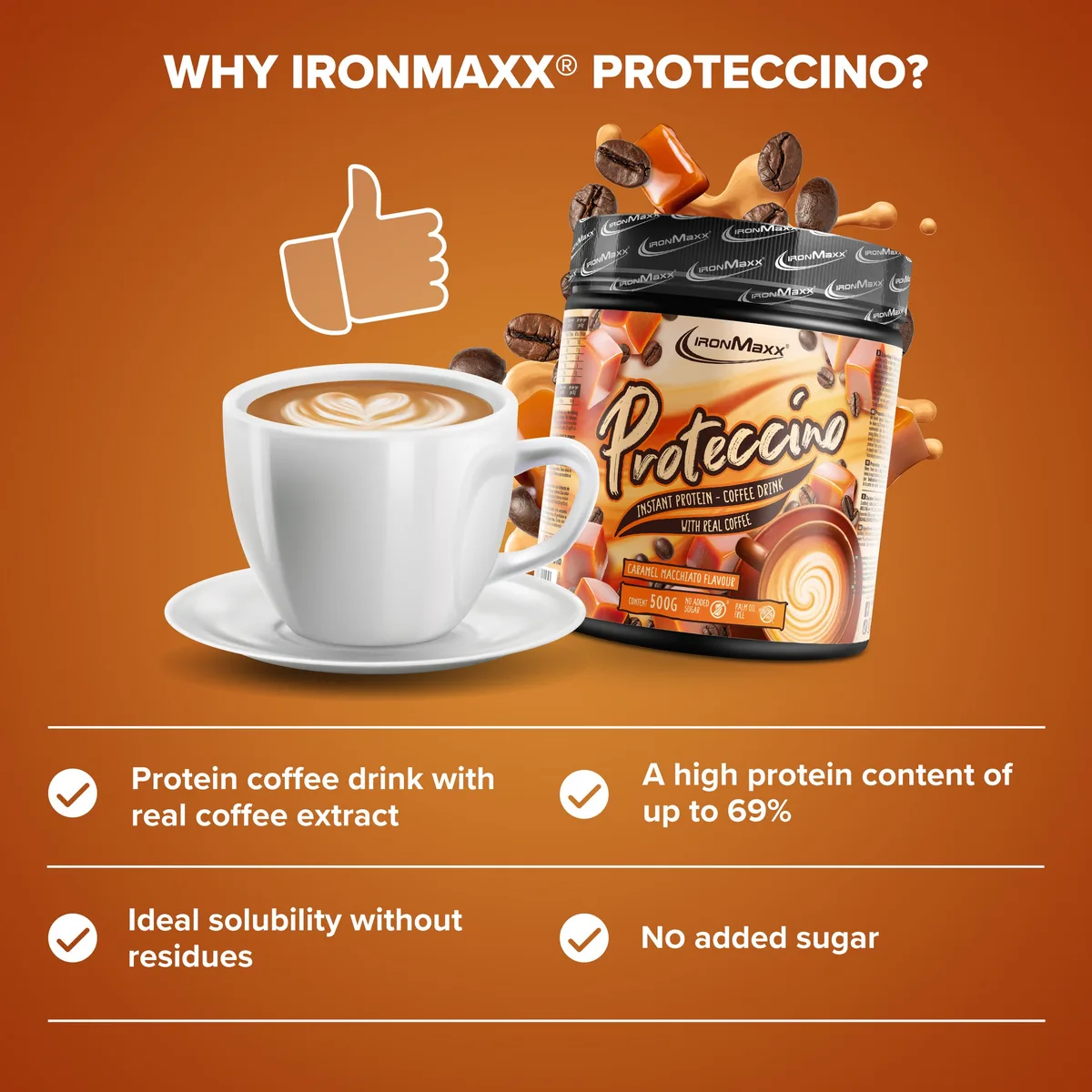 Proteccino (500g) - Caramel Macchiato – Bild 8