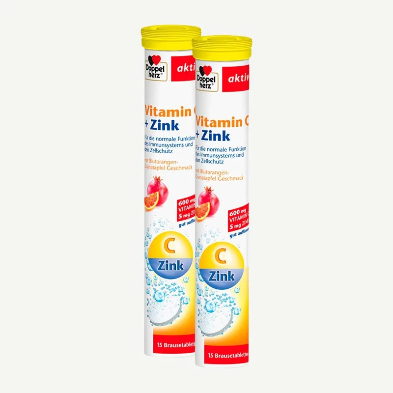 Doppelherz Vitamin C + Zink Basic / 15 Brausetabletten – Bild 2